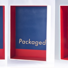 Packaged 2 of n : 17.5"x12"x5.5"  painted wood