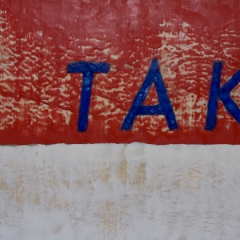 TAKING Encaustic paintings 181cm x 95cm x10cm