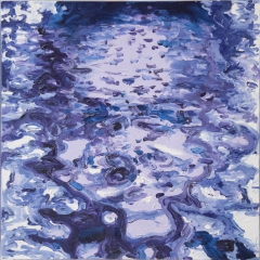 Oil on canvas painting 61 cm x 61 cm x 11 cm