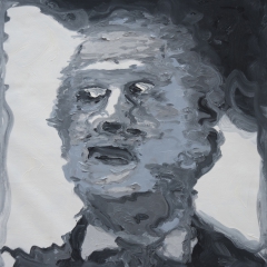 Oil on canvas painting 91.5 cm x 91.5 cm x 10 cm