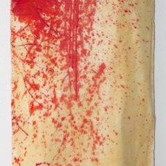 Encaustic painting 41.5 cm x 176 cm x13 cm
